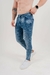Calça Skinny Jeans Casual Marmorizada - Caunt Jeans