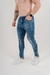 Calça Skinny Jeans Destroyed Marmorizada - comprar online