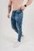 Calça Skinny Jeans Destroyed Marmorizada - loja online