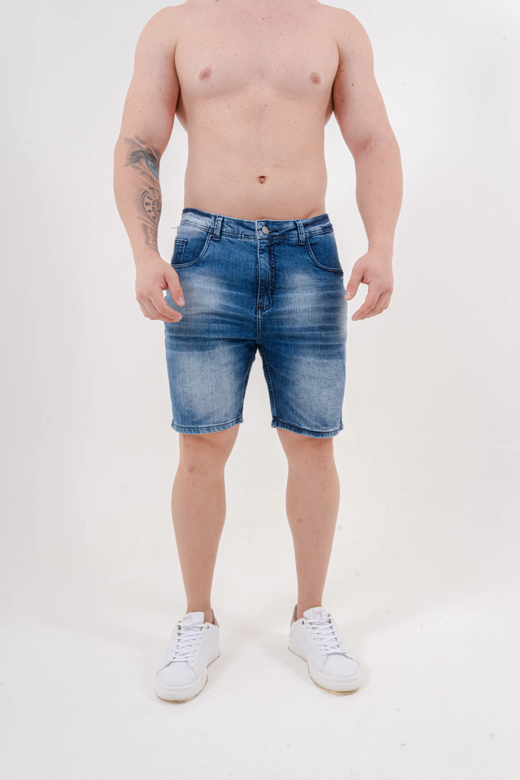 Bermuda Skinny Bigode Lazer