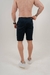 Bermuda Alfaiataria Cetim Azul Marinho - Caunt Jeans
