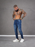 Calça Slim Fit Jeans Casual Escura - comprar online