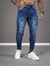 Calça Slim Fit Jeans Casual Escura