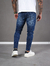 Calça Slim Fit Jeans Casual Escura - Caunt Jeans
