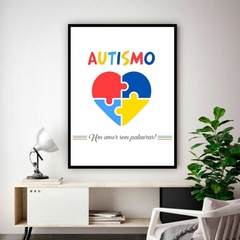 Quadro Decorativo Autismo Amor