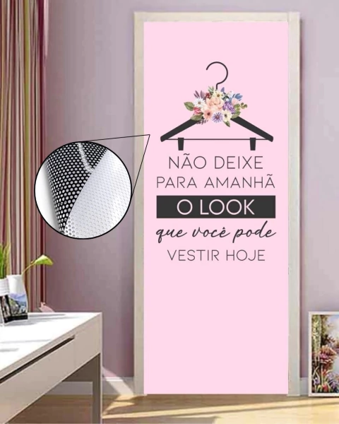 Adesivo PERFURADO Loja de roupas Look para vidro AP9