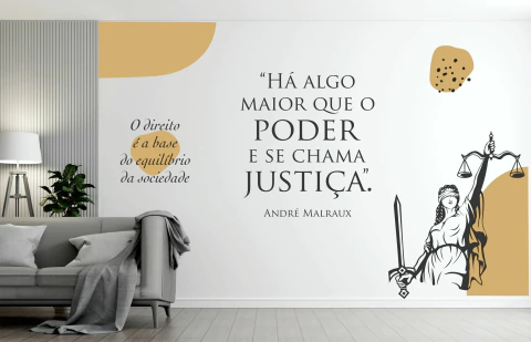 Papel de parede jurídico André Malraux justiça e direito para decoração BAJ2 - comprar online