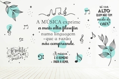 Adesivo Decorativo Parede Boho Música BM12 na internet