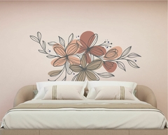 Adesivo Decorativo Parede Cabeceira Floral CF7 na internet