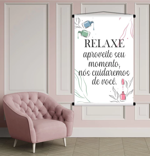 Banner unha nail cuidaremos de você Manicure BN55 - comprar online