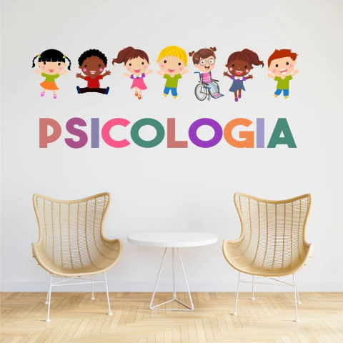 Adesivo para Parede 'Psicologia' com Ilustração Infantil – PS34 - comprar online