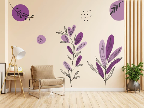 Adesivo Decorativo Parede Boho Lilás Roxo B1139 - comprar online