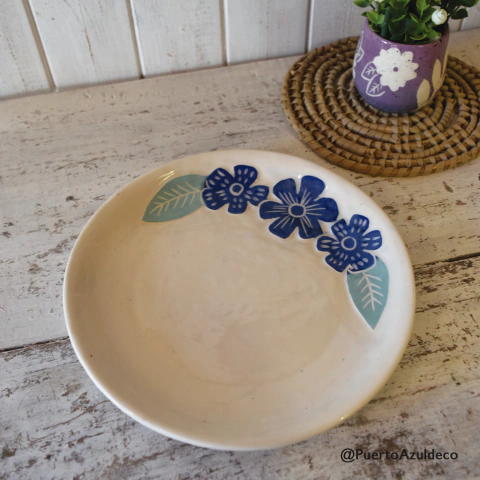 Set de 4 Platos estilo Esgrafiados