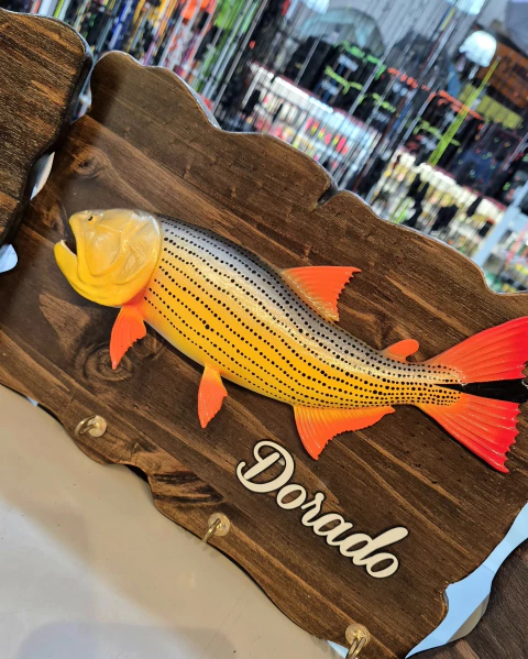 TABLA PORTA LLAVE DORADO/SURUBI/PACU 35 CM