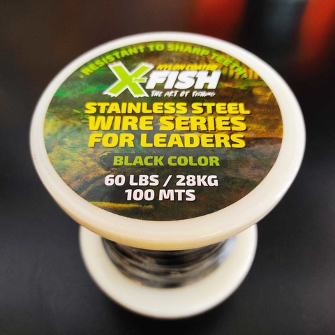 CABLE ACERO X 100 MTS NEGRO 60 LBS