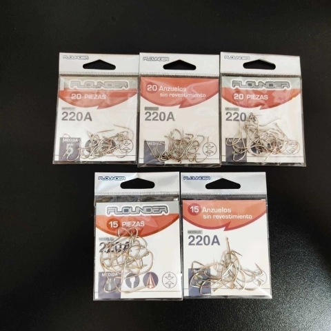 ANZUELO FLOUNDER PACK SERIE 220A (PALETA)5 BLISTER