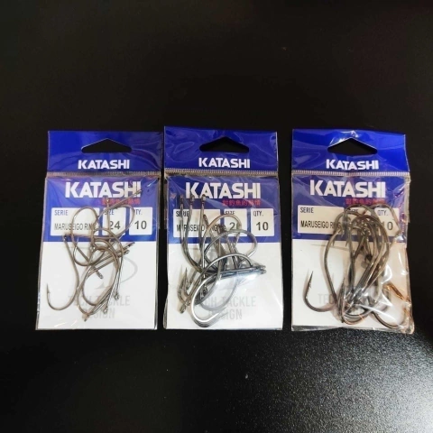 ANZUELO KATASHI PACK SERIE MARUSEIGO RING (OJAL) 3 BLISTER