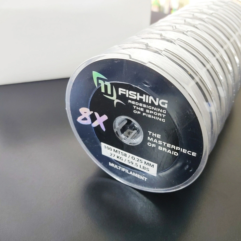 MULTIFILAMENTO 11 FISHING 8 HEBRAS 0.18MM X 100 MTS
