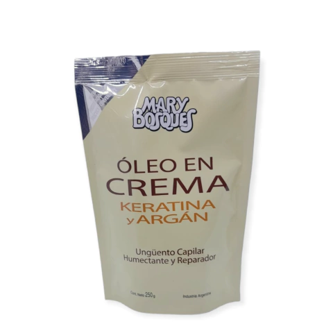 Oleo En Crema De Keratina Y Argan Mary Bosques 250gr.