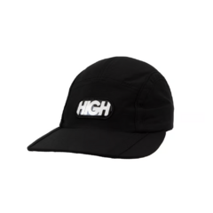 Boné High 5 Panel Athletic na cor preta com logotipo em destaque.