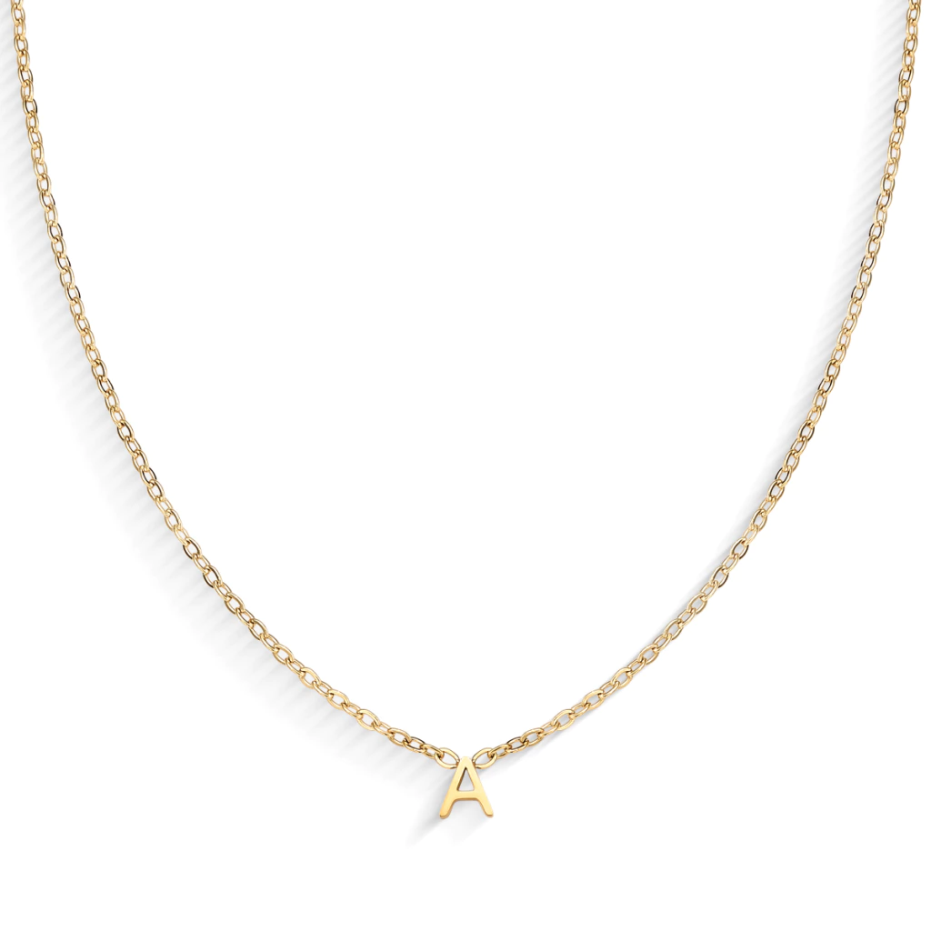 Colar Letra Inicial Dourado