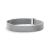 Silver stainless steel mesh magnetic bracelet for men, displayed against a white background.