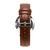 Relógio Masculino Marrom Pulseira de Couro Bronx Black Silver 40mm - Limitado - loja online