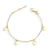 Pulseira Coin Pingente Dourado 4 Moedas - buy online