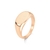 Anel Rosé Gold Oval Personalizável para Três Letras - buy online