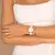 Relógio Feminino Branco Pulseira De Couro Queens Rosé Gold 32mm - Limitado - Saint Germain - Relógios Masculinos e Femininos