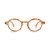Round Vero Toffee prescription glasses with a toffee-colored frame.