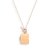 Colar Medalhão Octogonal Rosé Gold 1 Letra - buy online