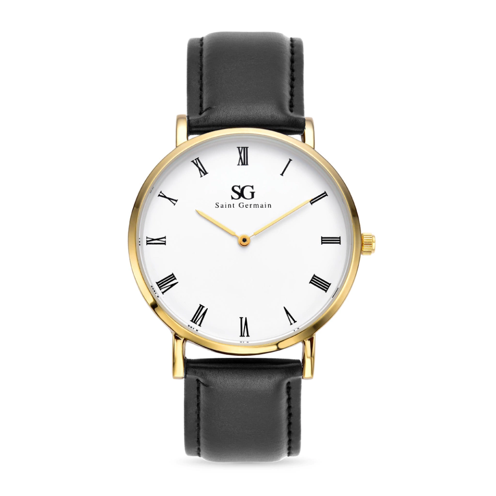 Relógio Murray Dourado Fundo Branco