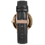 Image of Relógio Analógico Feminino Preto Pulseira De Couro Murray Black Rosé Gold 32mm