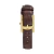 Relógio de Pulso Minimalista Quadrado Square Croco Bronx Full Gold - Saint Germain - Relógios Masculinos e Femininos