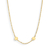 Colar Feminino Dourado com Duas Medalhas Personalizáveis - comprar online