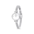 Petite Harlem Silver Women’s Watch 19mm with minimalist white dial and stainless steel mesh band