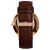 Relógio Analógico Masculino Marrom Brooklyn Rosé Gold 40mm - loja online