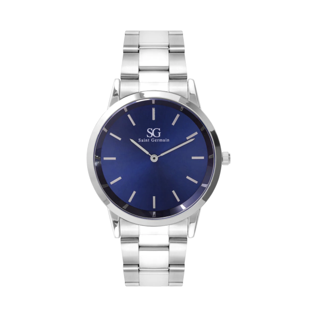 Relógio Masculino Belmont Blue Silver 40 mm