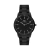 Belmont Full Black 40mm Men's Wrist Watch with black dial and bracelet