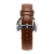 Vista trasera del Reloj Masculino Marrón con Correa de Cuero Bronx Silver 40mm