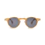Amber round Lume sunglasses with dark lenses