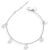 Pulseira Coin Pingente Prata 5 Moedas - buy online