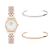 KIT Mini Belle Bicolor Rosé Gold + Bracelete Rosé Gold + Bracelete Prata + Caixa de Presente
