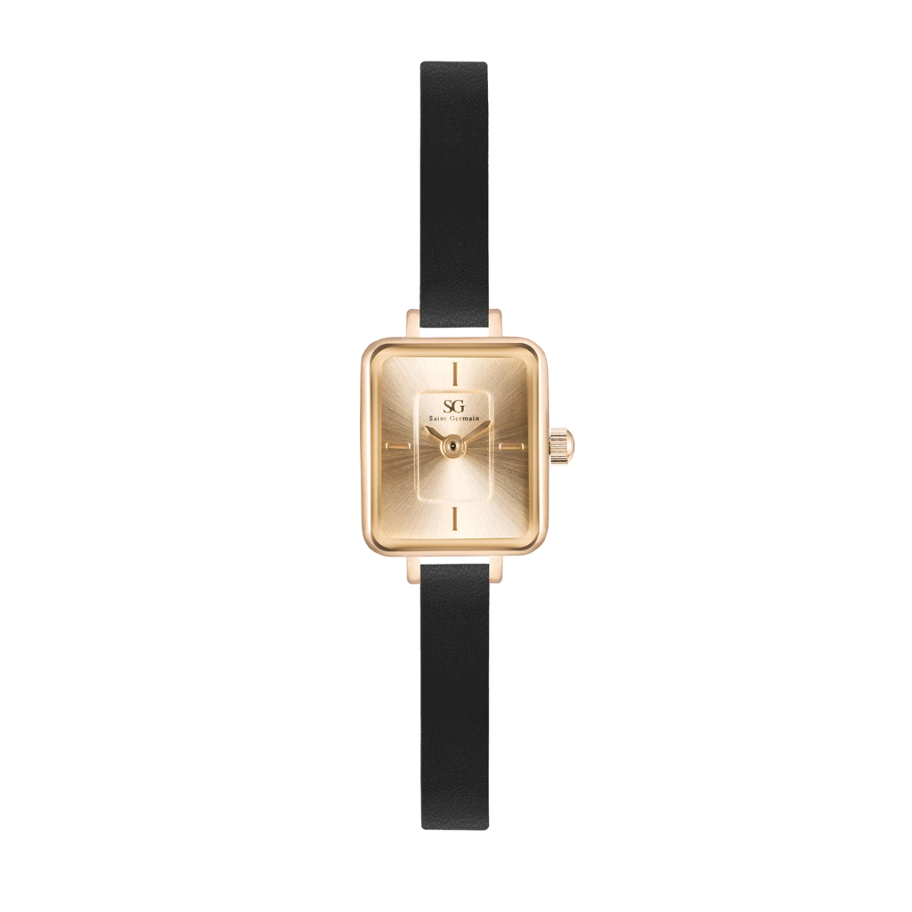 Relógio Square Mini Chelsea Gold