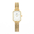 Relógio Feminino Quadrado metal dourado pequeno