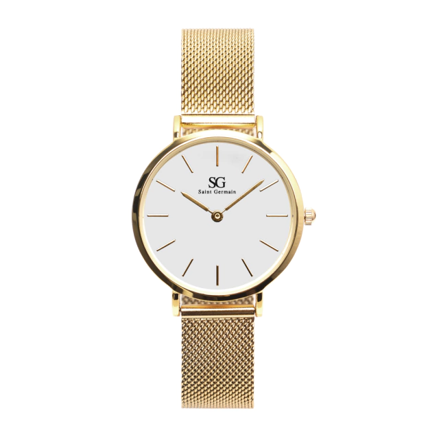 Relógio Feminino Dourado Chelsea Gold 32 mm