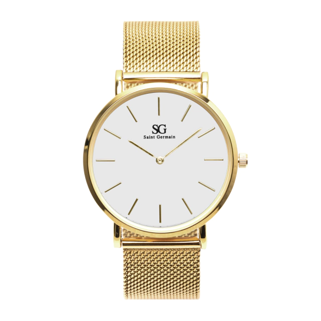 Relógio Minimalista Dourado Chelsea Gold 40 mm