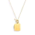 Colar Medalhão Octogonal Dourado 1 Letra - comprar online
