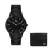 KIT Belmont Full Black 40mm + Cartera + Caja Regalo